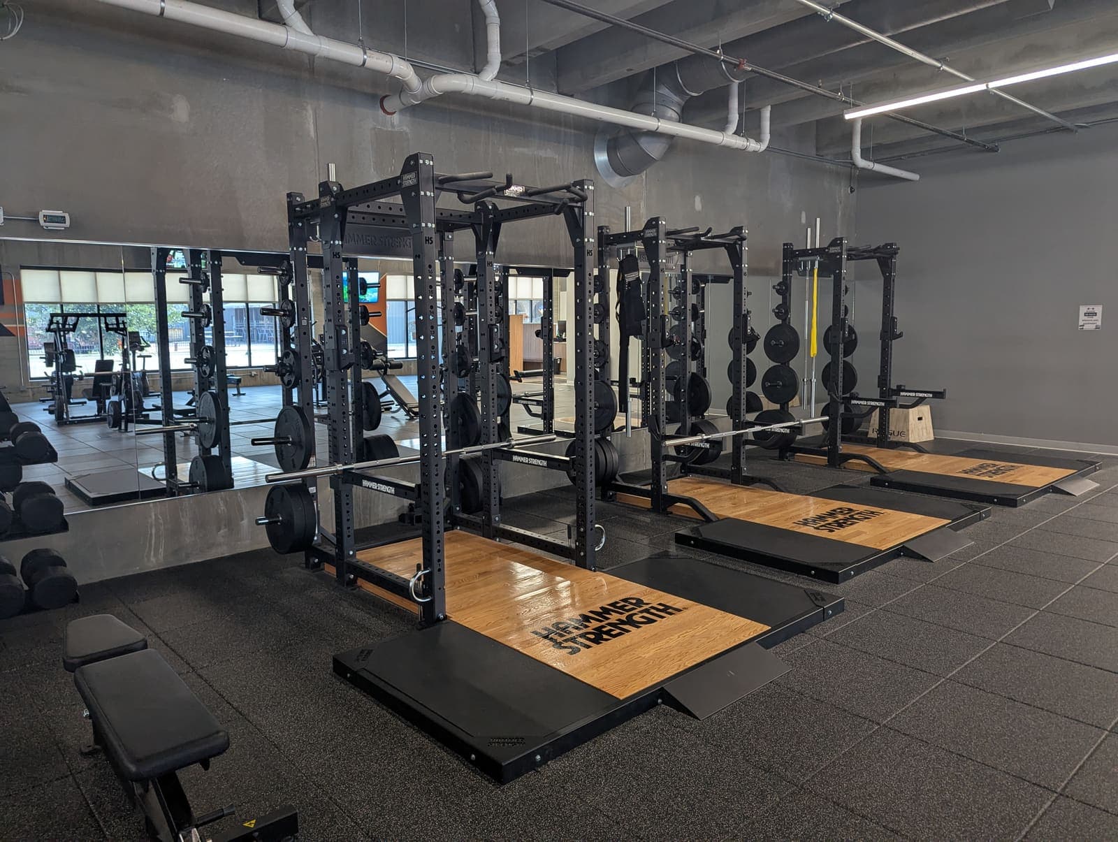 Hammer Strength lifting platforms at The Forge